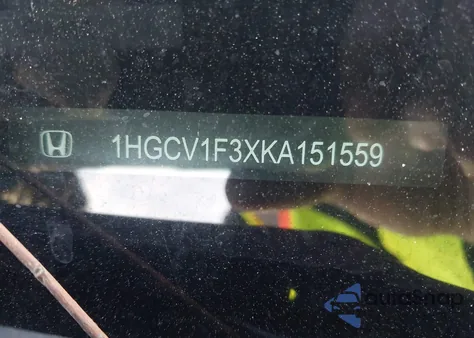 2019 Honda Accord Sport из США, поврежденный, VIN 1HGCV1F3XKA151559